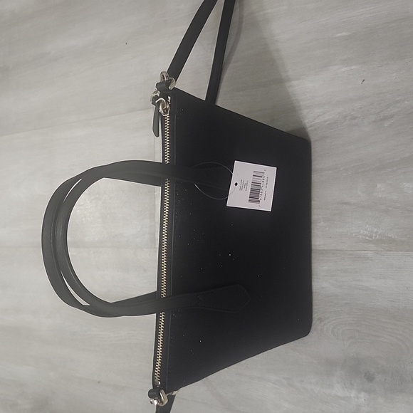 Kate Spade Joeley Black Glimmer Small Satchel and Cardholder - Picture 8 of 13
